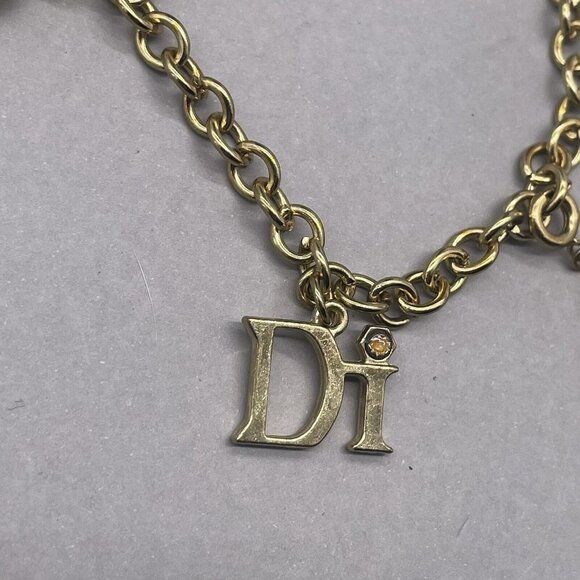 Diamond International Gold Tone Charm Bracelet - Picture 2 of 4
